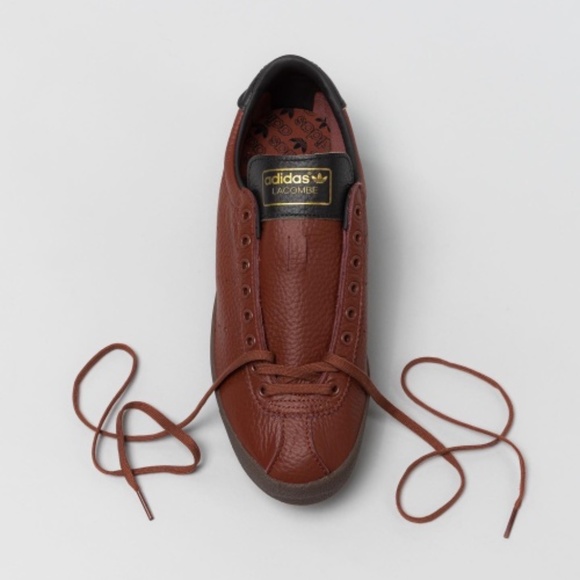Men's Adidas Leather Lacombe - Red Wood / Gum / Night Brown - 11M - Picture 2 of 7